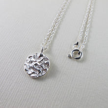 Load image into Gallery viewer, Seaweed imprinted short necklace from Dallas Road, Victoria - Swallow Jewellery