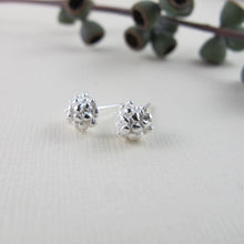 Load image into Gallery viewer, Blackberry imprinted earring studs from the Galloping Goose Trail - Swallow Jewellery