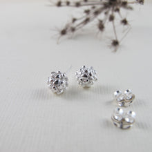 Load image into Gallery viewer, Blackberry imprinted earring studs from the Galloping Goose Trail - Swallow Jewellery