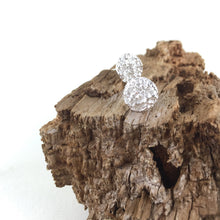 Load image into Gallery viewer, Whale bone imprinted earring studs from Victoria, BC - Swallow Jewellery