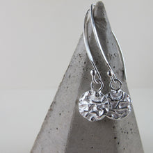 Load image into Gallery viewer, Seaweed imprinted dangle earrings from Dallas Road, Victoria - Swallow Jewellery