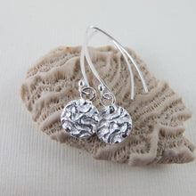 Load image into Gallery viewer, Seaweed imprinted dangle earrings from Dallas Road, Victoria - Swallow Jewellery