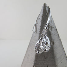 Load image into Gallery viewer, Sea urchin imprinted dangle earrings from MacKenzie Beach, Tofino - Swallow Jewellery