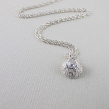 Load image into Gallery viewer, Single barnacle imprinted necklace from Middle Beach, Tofino by Swallow Jewellery