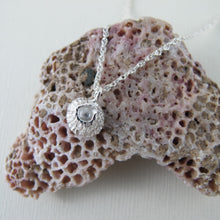 Load image into Gallery viewer, Single barnacle imprinted necklace from Middle Beach, Tofino by Swallow Jewellery