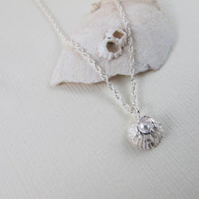 Load image into Gallery viewer, Single barnacle imprinted necklace from Middle Beach, Tofino by Swallow Jewellery