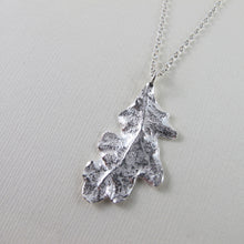 Load image into Gallery viewer, Oak leaf and acorn necklace from Victoria, BC - Swallow Jewellery