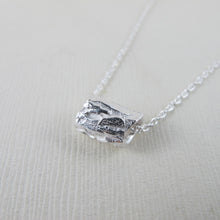 Load image into Gallery viewer, Arbutus bark imprinted infinity bead necklace from Galiano Island, BC - Swallow Jewellery
