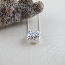 Load image into Gallery viewer, Coral imprinted infinity bead necklace from Tofino, Vancouver Island - Swallow Jewellery
