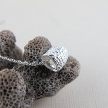 Load image into Gallery viewer, Coral imprinted infinity bead necklace from Tofino, Vancouver Island - Swallow Jewellery