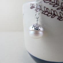 Load image into Gallery viewer, Acorn necklace with freshwater pearl from Victoria, BC - Swallow Jewellery