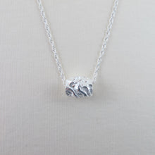 Load image into Gallery viewer, Seaweed imprinted infinity bead necklace from Dallas Road, Victoria - Swallow Jewellery