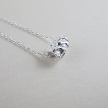 Load image into Gallery viewer, Seaweed imprinted infinity bead necklace from Dallas Road, Victoria - Swallow Jewellery