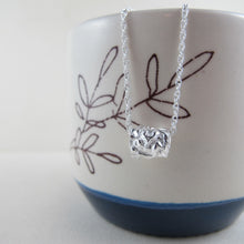 Load image into Gallery viewer, Seaweed imprinted infinity bead necklace from Dallas Road, Victoria - Swallow Jewellery