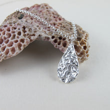 Load image into Gallery viewer, Seaweed imprinted long necklace from Dallas Road, Victoria - Swallow Jewellery