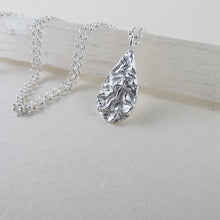 Load image into Gallery viewer, Seaweed imprinted long necklace from Dallas Road, Victoria - Swallow Jewellery