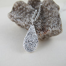 Load image into Gallery viewer, Coral imprinted long necklace from Tofino, Vancouver Island - Swallow Jewellery