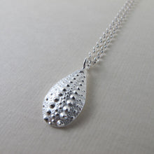 Load image into Gallery viewer, Sea urchin imprinted long necklace from Middle Beach, Tofino - Swallow Jewellery