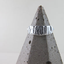 Load image into Gallery viewer, Arbutus bark imprinted ring from Galiano Island - Swallow Jewellery