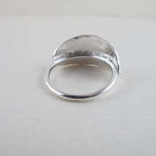 Load image into Gallery viewer, Sage leaf imprinted ring from Victoria, BC by Swallow Jewellery