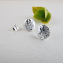 Load image into Gallery viewer, Driftwood imprinted earring studs from Burgoyne Bay, Saltspring Island