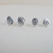 Load image into Gallery viewer, Driftwood imprinted earring studs from Burgoyne Bay, Saltspring Island