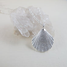 Load image into Gallery viewer, Mini scallop shell imprinted necklace from Chesterman Beach, Tofino