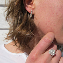 Load image into Gallery viewer, Honeycomb imprinted ring from Qualicum Falls, Vancouver Island - Swallow Jewellery