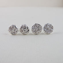 Load image into Gallery viewer, Whale bone imprinted earring studs from Victoria, BC - Swallow Jewellery