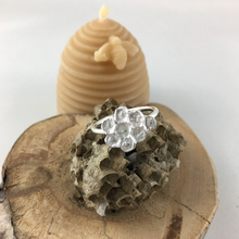 Load image into Gallery viewer, Honeycomb imprinted ring from Qualicum Falls, Vancouver Island - Swallow Jewellery