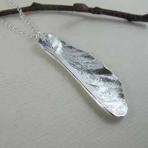 Extra large maple seed pod necklace from Victoria, BC - Swallow Jewellery