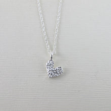 Load image into Gallery viewer, Coral imprinted heart necklace from Tofino, BC - Swallow Jewellery