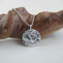 Load image into Gallery viewer, Cedar bark imprinted necklace from Malcom Island, BC - Swallow Jewellery