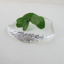 Load image into Gallery viewer, Giant Sequoia leaf imprinted bracelet from Beacon Hill Park, Victoria - Swallow Jewellery