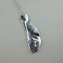 Load image into Gallery viewer, Extra large maple seed pod necklace with Garnet from Victoria, BC - Swallow Jewellery