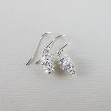 Load image into Gallery viewer, Pine cone imprinted earrings from Victoria, BC - Swallow Jewellery