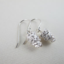 Load image into Gallery viewer, Pine cone imprinted earrings from Victoria, BC