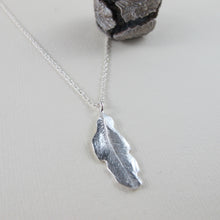 Load image into Gallery viewer, Hummingbird feather imprinted necklace from Gabriola Island, BC - Swallow Jewellery