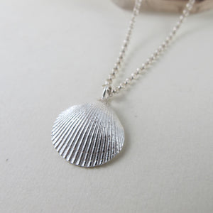 Seashell imprinted necklace from Parksville, Vancouver Island - Swallow Jewellery