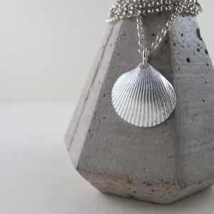 Seashell imprinted necklace from Parksville, Vancouver Island - Swallow Jewellery