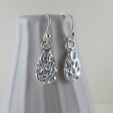 Load image into Gallery viewer, Seaweed imprinted dangle earrings from Dallas Road, Victoria - Swallow Jewellery