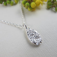 Load image into Gallery viewer, Barnacle imprinted necklace from Kin Beach, Vancouver Island - Swallow Jewellery