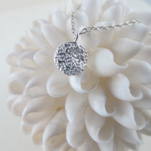 Coral imprinted short necklace from Tofino, Vancouver Island - Swallow Jewellery