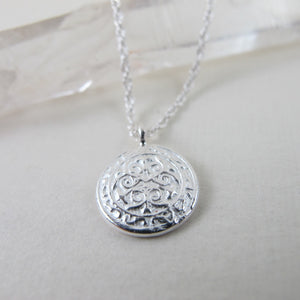 Uniform button imprinted necklace - Swallow Jewellery