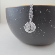 Load image into Gallery viewer, Vintage anchor button imprinted necklace - Swallow Jewellery