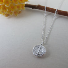 Load image into Gallery viewer, Vintage anchor button imprinted necklace - Swallow Jewellery
