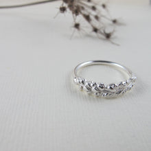 Load image into Gallery viewer, Salt Cedar flower imprinted ring from Victoria, BC - Swallow Jewellery