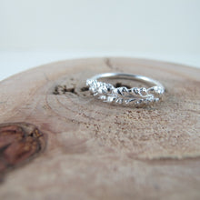 Load image into Gallery viewer, Salt Cedar flower imprinted ring from Victoria, BC - Swallow Jewellery