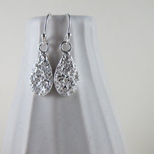 Load image into Gallery viewer, Whale bone imprinted dangle earrings from Victoria, BC - Swallow Jewellery