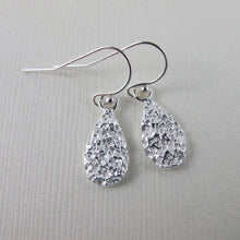 Load image into Gallery viewer, Whale bone imprinted dangle earrings from Victoria, BC - Swallow Jewellery